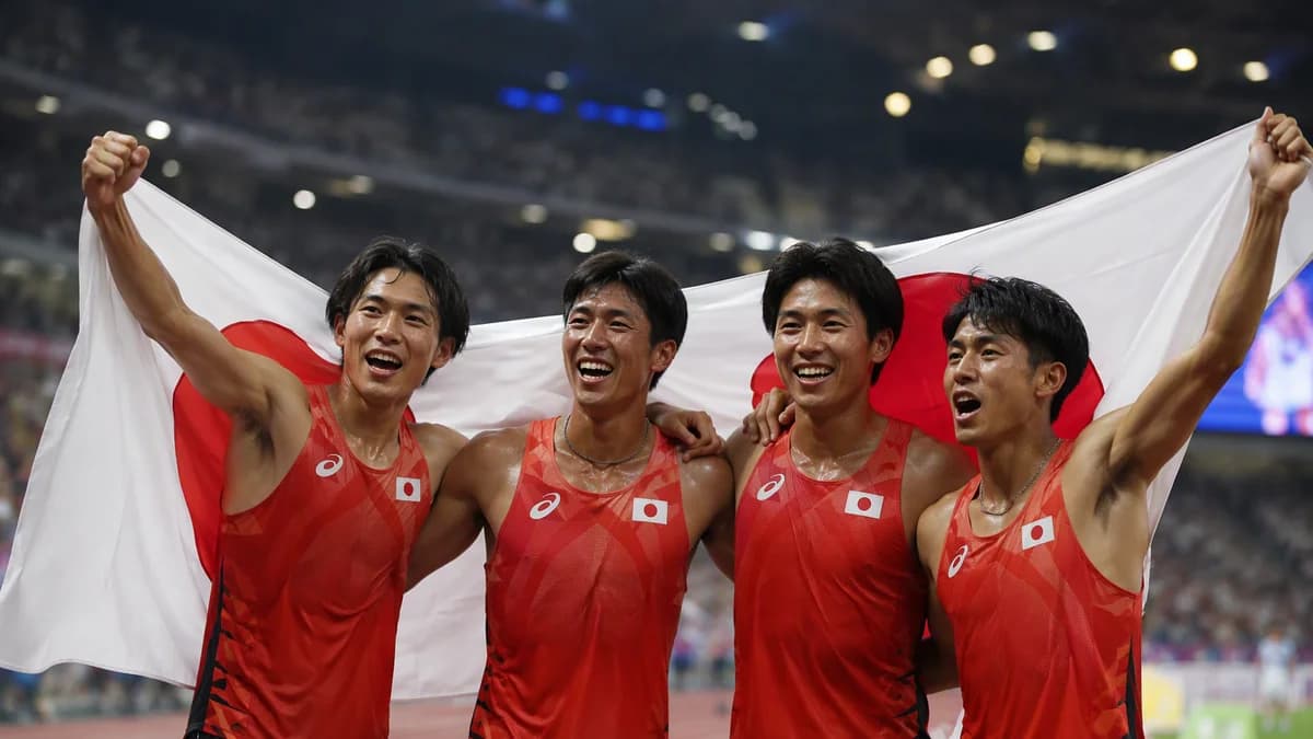 Ilustrasi: Jepang Rebut Emas Estafet 4x400 Meter Asian Games di Nagoya Jepang Rebut Emas Estafet 4x400 Meter Asian Games di Nagoya