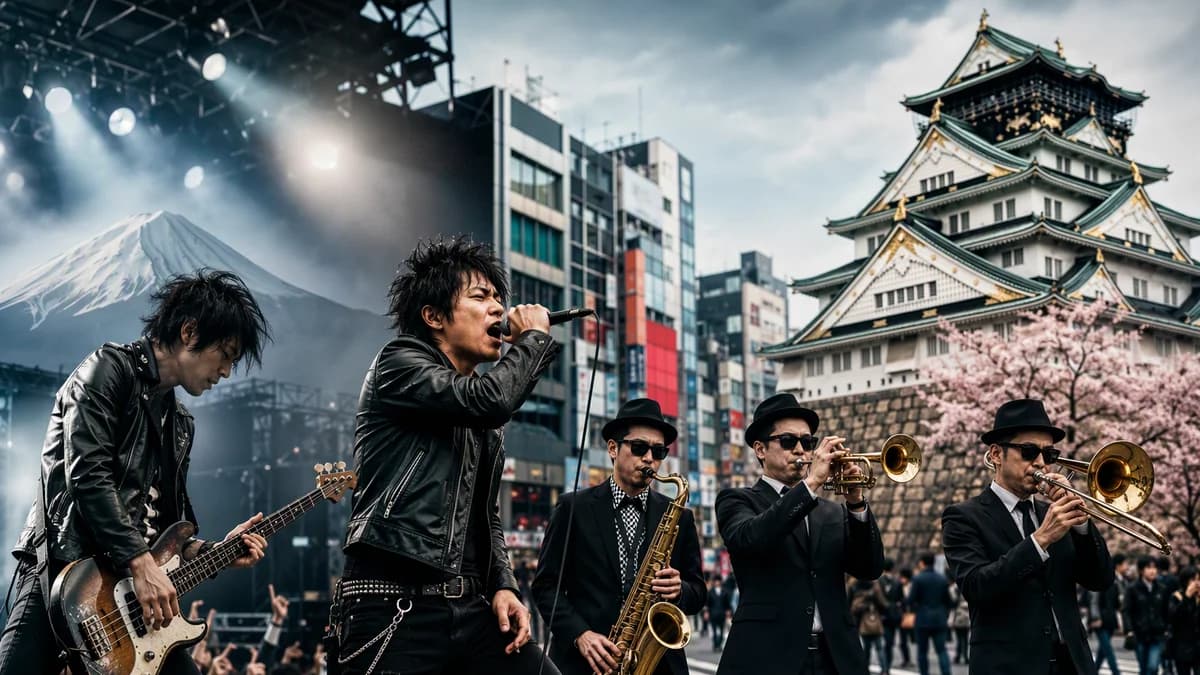 Ilustrasi Oleh AI Musik Rock dan Ska di Jepang: Sejarah, Scene, dan Kontribusi Budaya Musik Rock dan Ska di Jepang: Sejarah, Scene, dan Kontribusi Budaya