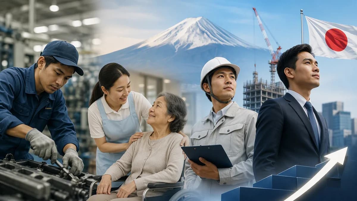 Perbedaan Tokutei Ginou 1 dan 2 serta Jalur Karier Pekerja Asing di Jepang