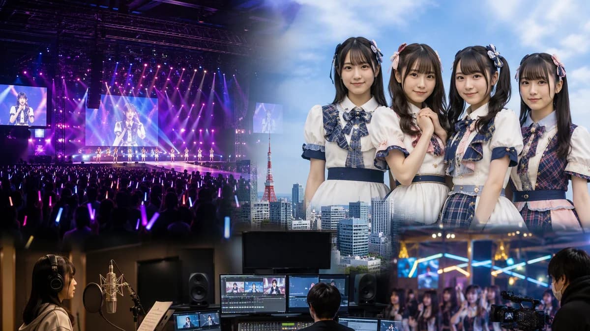 Ilustrasi: Perkembangan Industri Hiburan dan Idol J-Pop Saat Ini Perkembangan Industri Hiburan dan Idol J-Pop Saat Ini