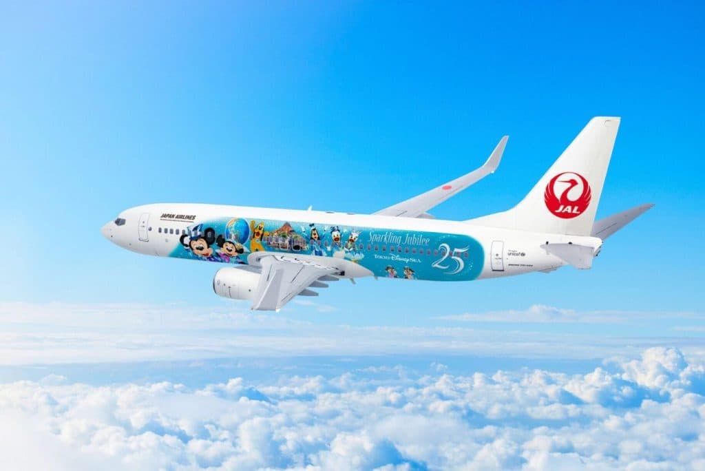 Japan Airlines Meluncurkan Pesawat Bertema Khusus untuk Peringatan 25 tahun Tokyo DisneySea